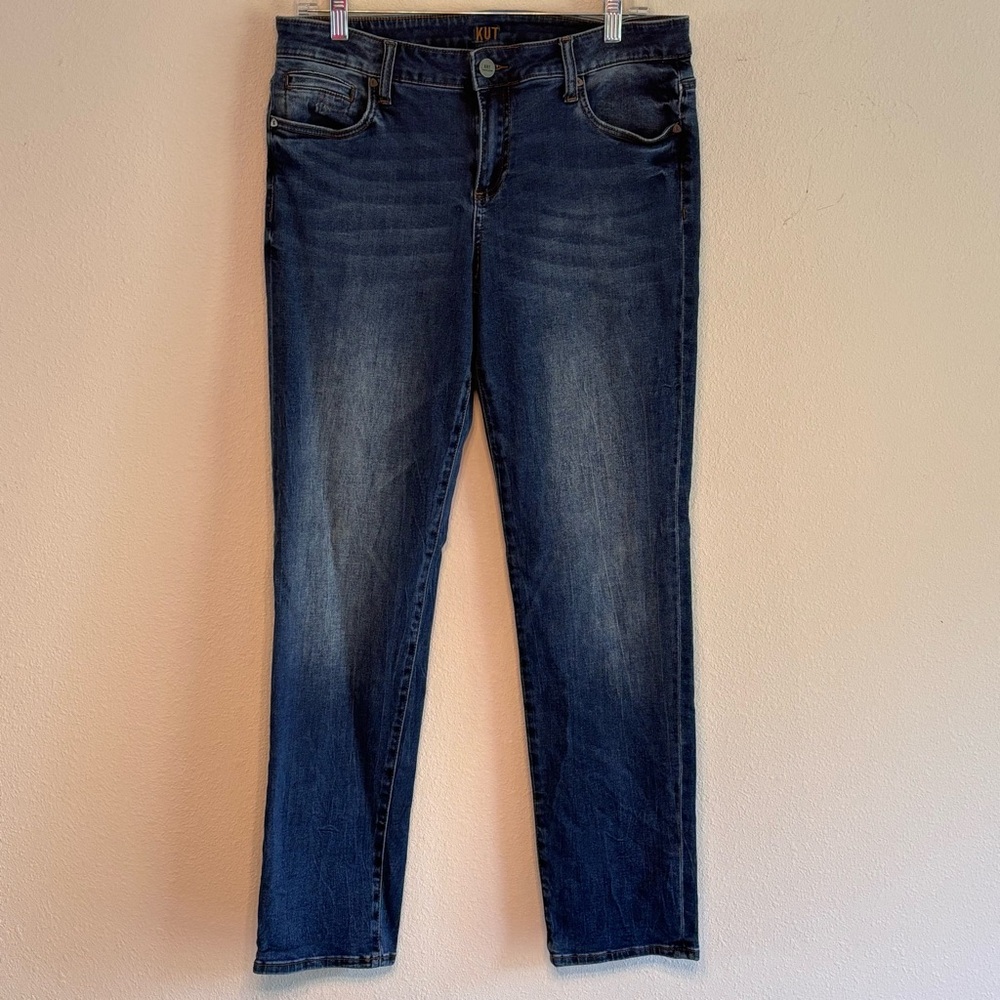 Kut from the Kloth Medium Wash Straight Leg Boyfriend Jeans Women’s Size 8